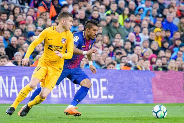 "The Atletico Madrid Vs FC Barcelona Live Streaming Match 2024" (image via gettyimage)